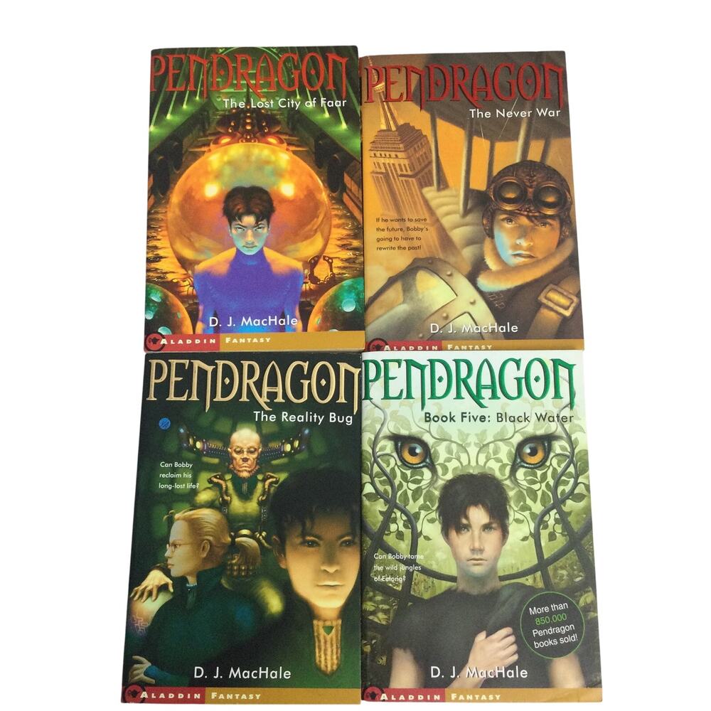 Pendragon Series By D.J. MacHale 2003 Four Book Bundle The Lost City of Faar